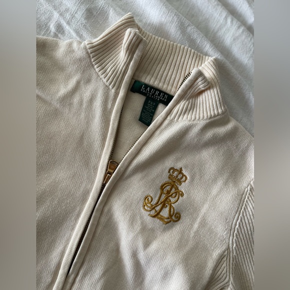 Ralph Lauren Crest Embroidered Sweater - Size Petite Small - Picture 4 of 6